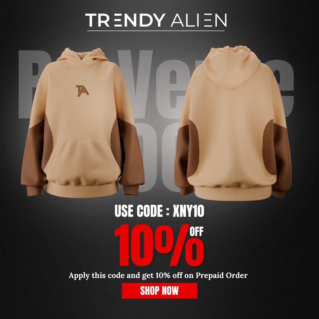 Choco Duo reverse Oversized Hoodie