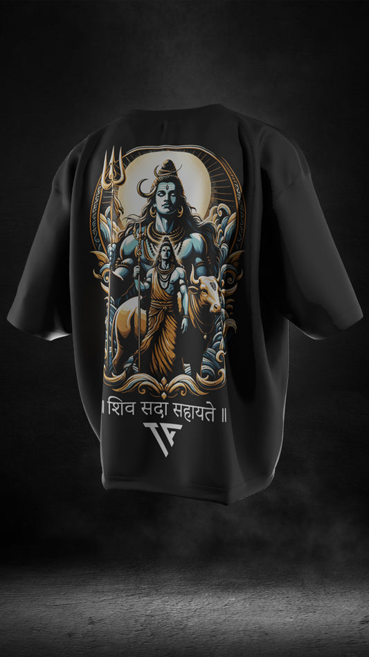 Maha Yogi Shiva Oversized T Shirt