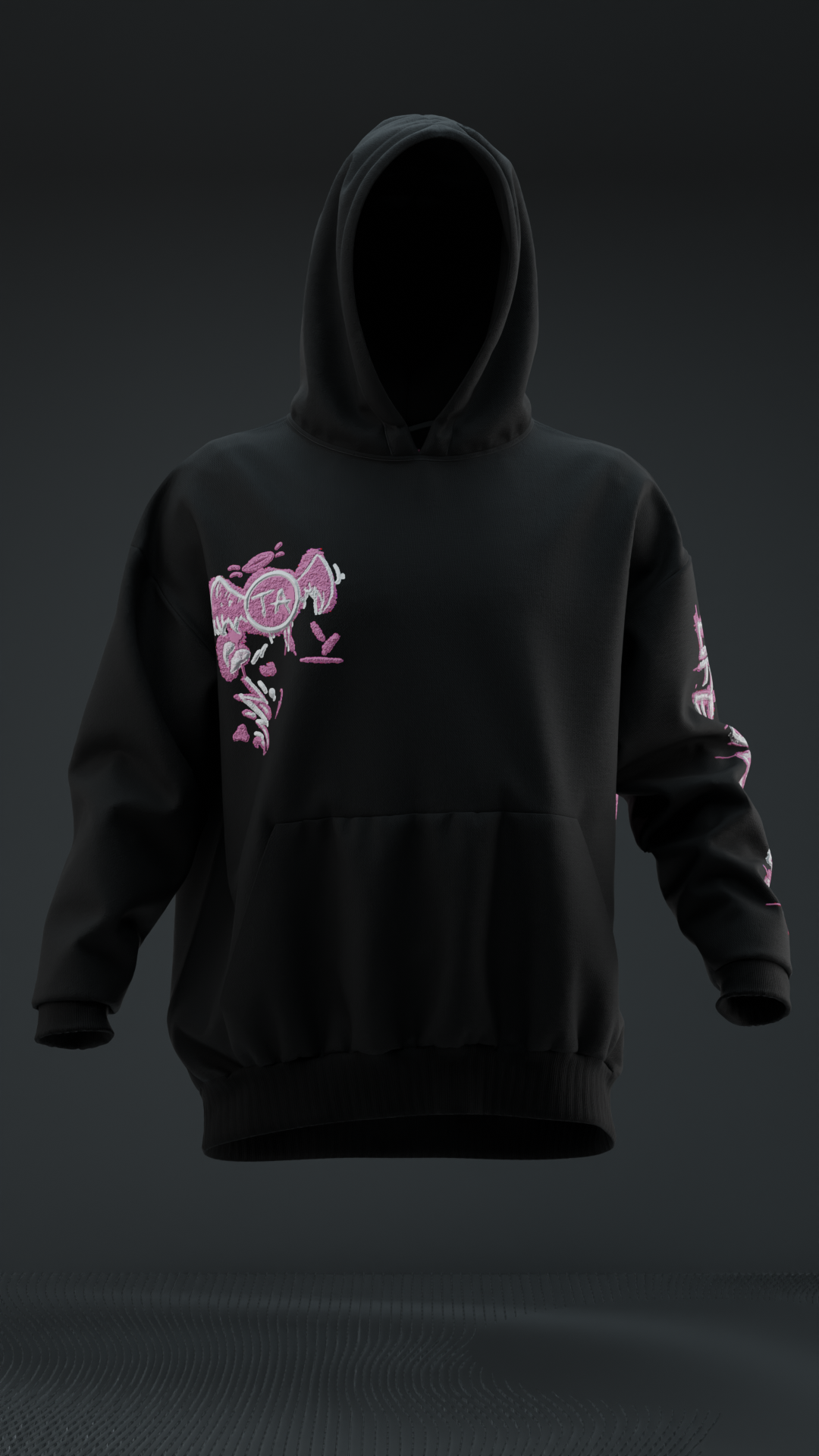 Trendy Black Hoodie